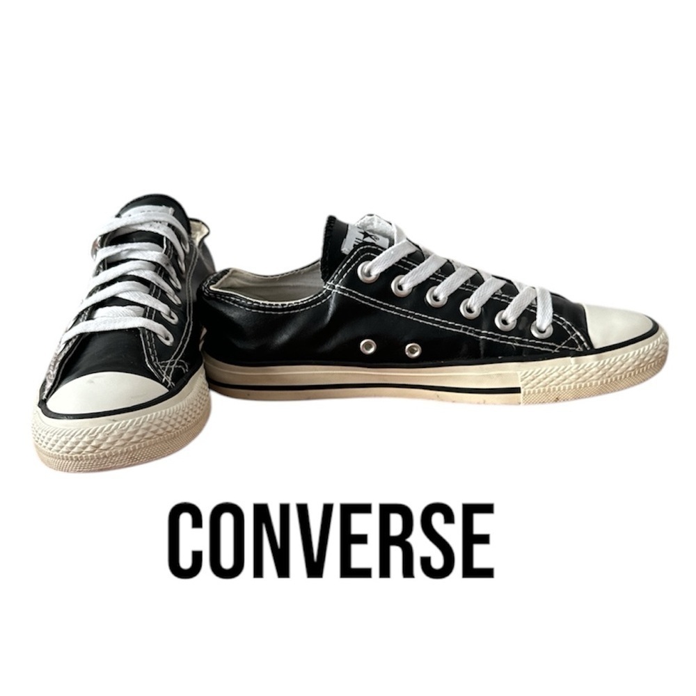 CONVERSE  All Star OG | Faux Leather Black | Women’s 7